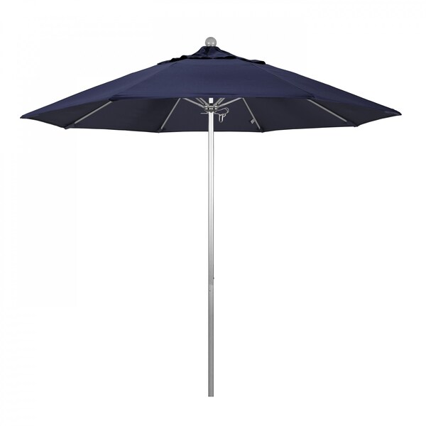 California Umbrella Patio Umbrella, Octagon, 103" H, Pacifica Fabric, Navy - 194061006139