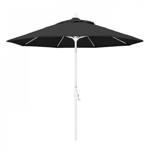 California Umbrella Patio Umbrella, Octagon, 101" H, Pacifica Fabric, Black - 194061027271