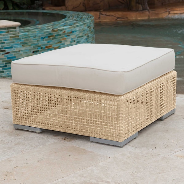 Panama Jack Outdoor Panama Jack Austin Ottoman - PJO-3801-NAT-O