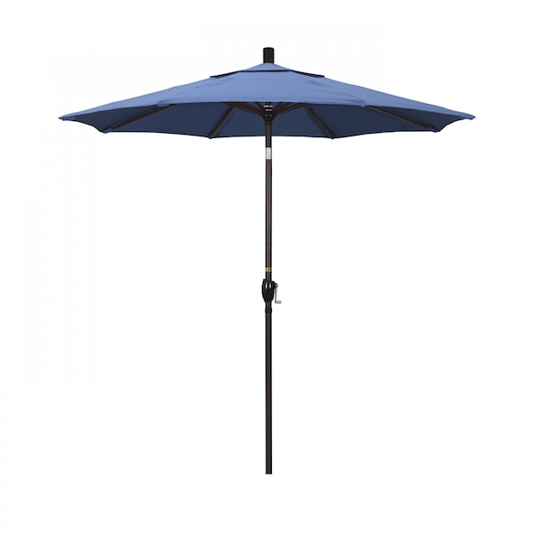 California Umbrella Patio Umbrella, Octagon, 95.5" H, Olefin Fabric, Frost Blue - 194061029879