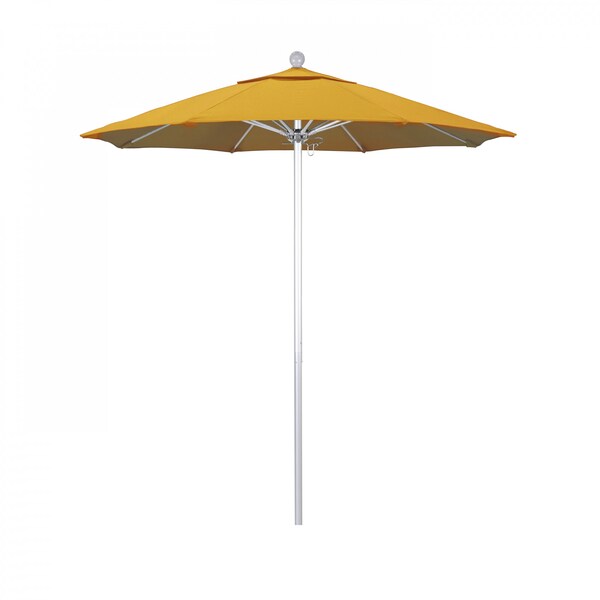 California Umbrella Patio Umbrella, Octagon, 96" H, Olefin Fabric, Lemon - 194061003251
