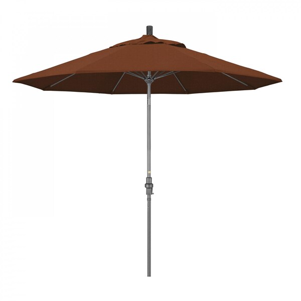 California Umbrella Patio Umbrella, Octagon, 101" H, Olefin Fabric, Terracotta - 194061025345