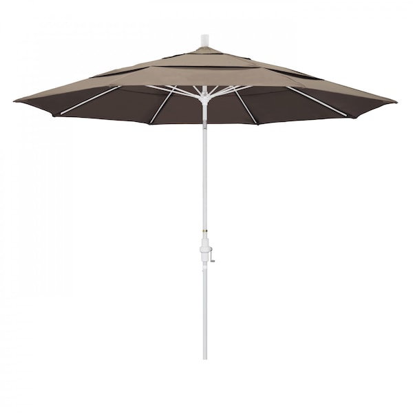 California Umbrella Patio Umbrella, Octagon, 109.5" H, Sunbrella Fabric, Taupe - 194061021644