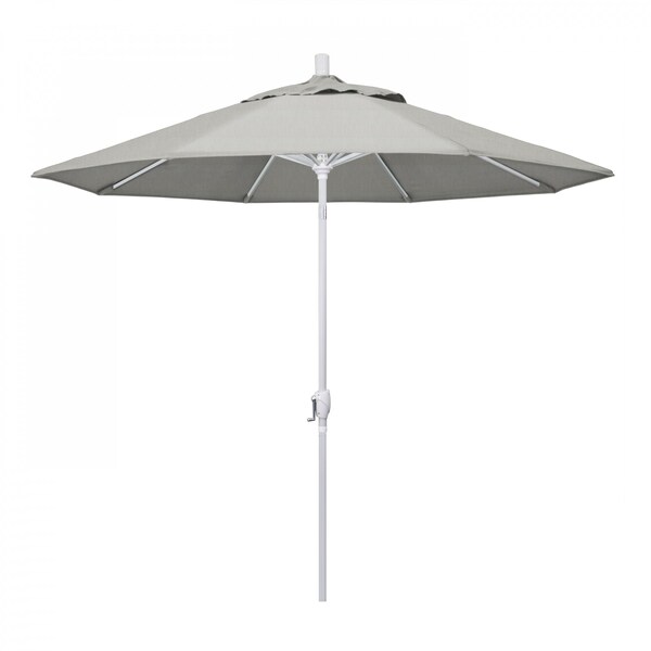 California Umbrella Patio Umbrella, Octagon, 101" H, Sunbrella Fabric, Granite - 194061033791