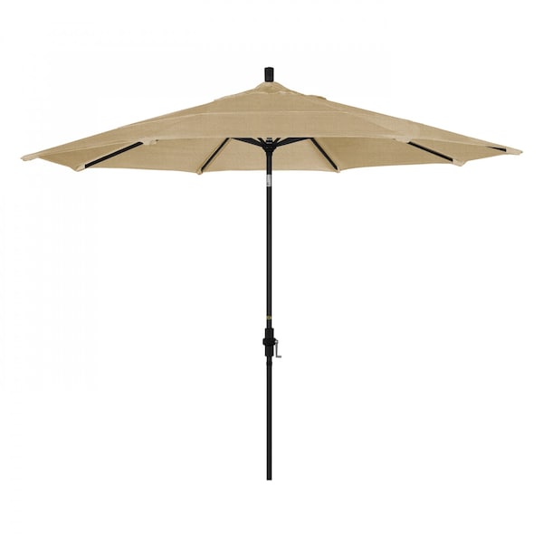 California Umbrella Patio Umbrella, Octagon, 110.5" H, Sunbrella Fabric, Linen Sesame - 194061015650