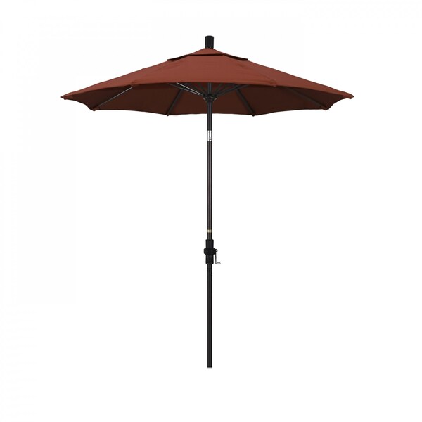 California Umbrella Patio Umbrella, Octagon, 102.5" H, Sunbrella Fabric, Terracotta - 194061024140