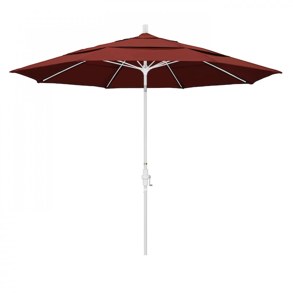 California Umbrella Patio Umbrella, Octagon, 109.5" H, Sunbrella Fabric, Henna - 194061021477