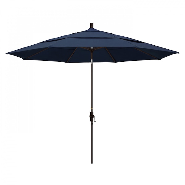 California Umbrella Patio Umbrella, Octagon, 110.5" H, Sunbrella Fabric, Spectrum Indigo - 194061013571