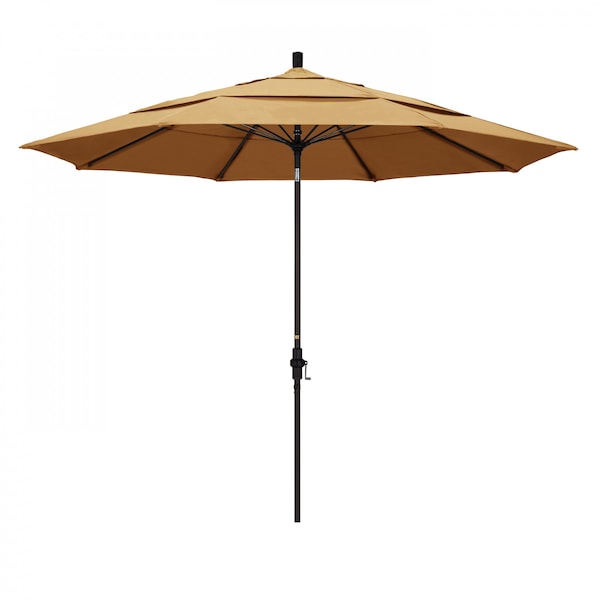 California Umbrella Patio Umbrella, Octagon, 109.5" H, Sunbrella Fabric, Wheat - 194061020678