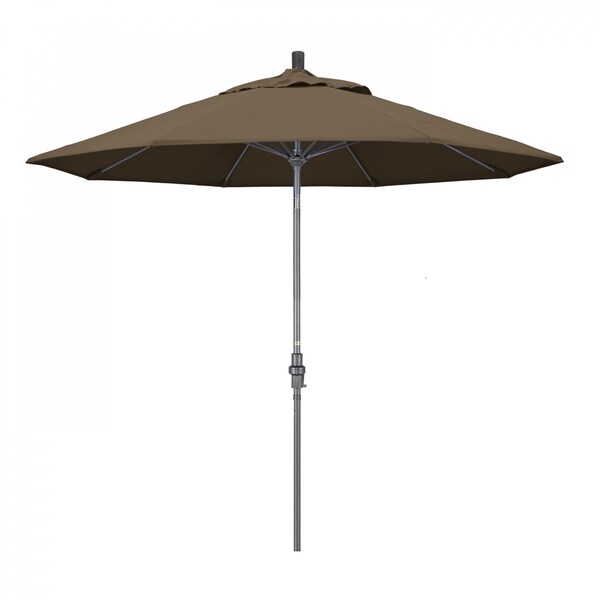 California Umbrella Patio Umbrella, Octagon, 101" H, Sunbrella Fabric, Cocoa - 194061024966