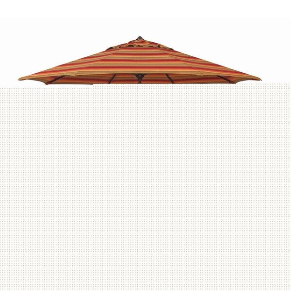 Simplyshade SSUM91-0900-A56095 9 ft. Aruba Octagon Auto Tilt Market Sunbrella Umbrella, 56095 Astoria Sunset - SSUM91-09-00/56095