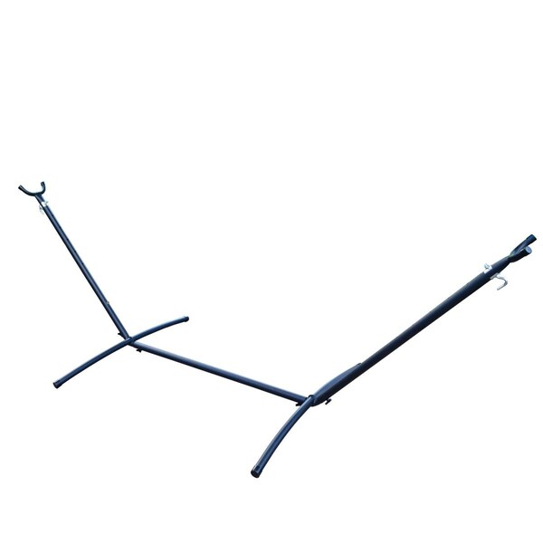 Book Publishing Co Steel Camping Hammock Stand, Black - GR3346252