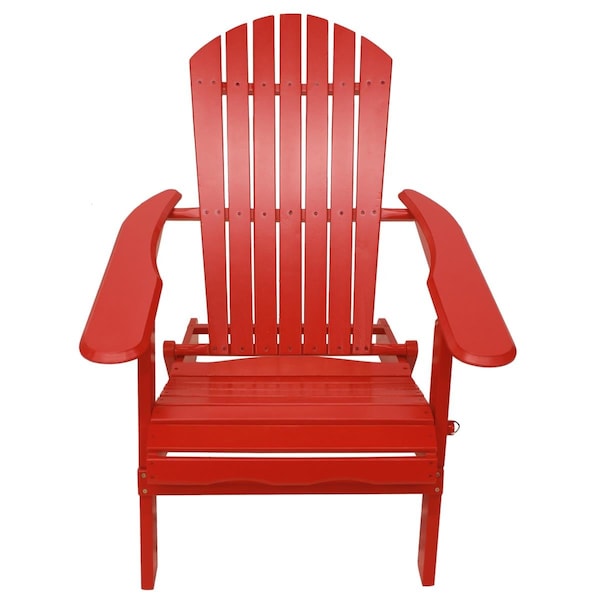 Leigh Country Red Folding Adirondack Chair - TX 39012