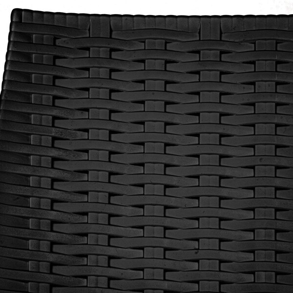 Leisuremod Kent Outdoor Dining Arm Chair, Black, 2PK - KCA21BL2