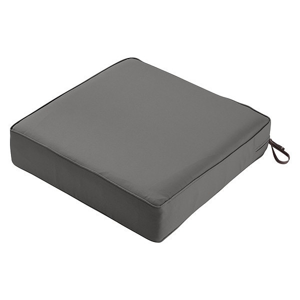 Classic Accessories Sqr Lounge, Seat Cushion, Grey, 21"x21"x5" - 62-035-LCHARC-EC
