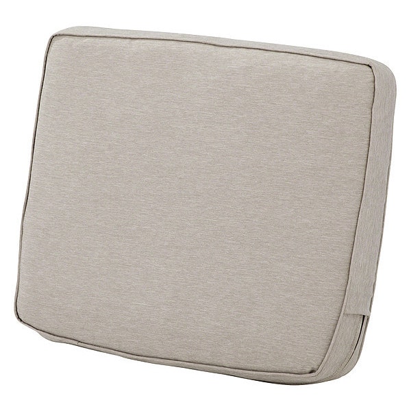 Classic Accessories Lounge Back Cushion, Heather Grey, 21" x 20" x 4" - 62-024-HGREY-EC