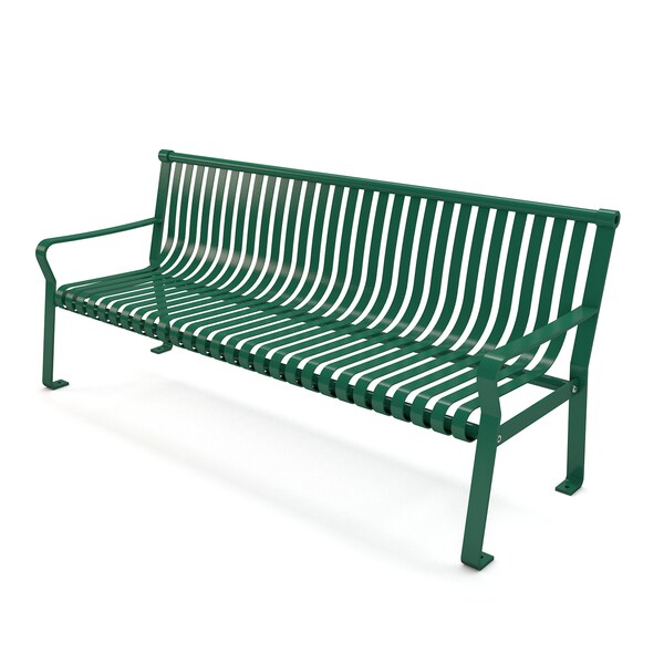 Frog Furnishings Green 6' Aspen Bench - PB 6GREASP