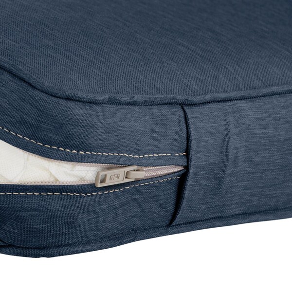 Classic Accessories Montlake Heather Indigo Cushion Set, Heather Indigo, 23"x23"x5" - 62-019-INDIGO-SET