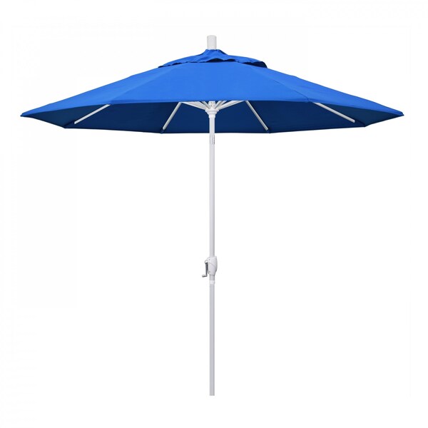 California Umbrella Patio Umbrella, Octagon, 101" H, Olefin Fabric, Royal Blue - 194061034200