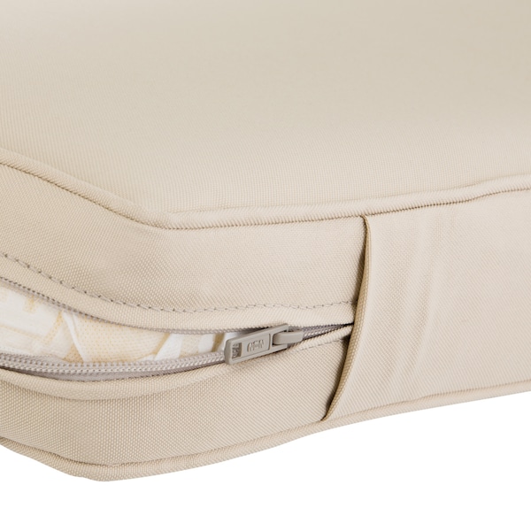 Classic Accessories Montlake Antique Beige Cushion Set, 23"x23"x5" - 62-019-BEIGE-SET
