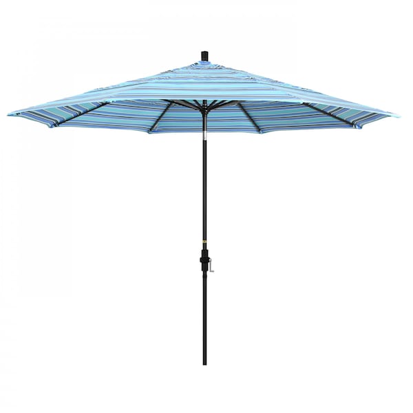 California Umbrella Patio Umbrella, Octagon, 110.5" H, Sunbrella Fabric, Dolce Oasis - 194061015599