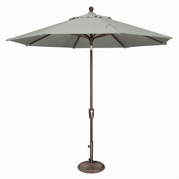 Gan Eden 9 ft. Octagon Push Button Tilt Market Umbrella Spa - GA2650475