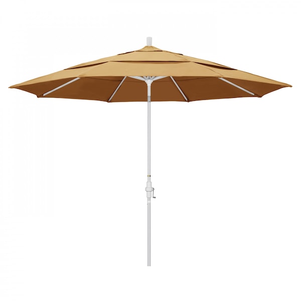 California Umbrella Patio Umbrella, Octagon, 110.5" H, Sunbrella Fabric, Wheat - 194061014554