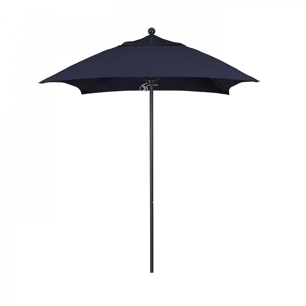 California Umbrella Patio Umbrella, Square, 103.13" H, Sunbrella Fabric, Navy - 194061002643