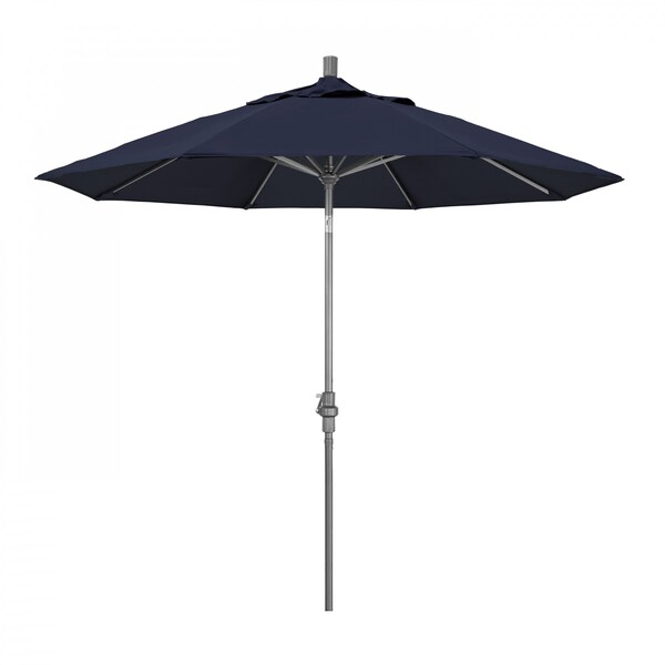 California Umbrella Patio Umbrella, Octagon, 101" H, Pacifica Fabric, Navy - 194061025567