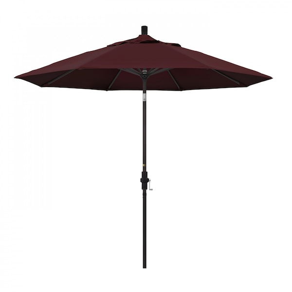 California Umbrella Patio Umbrella, Octagon, 102.38" H, Pacifica Fabric, Burgundy - 194061017777