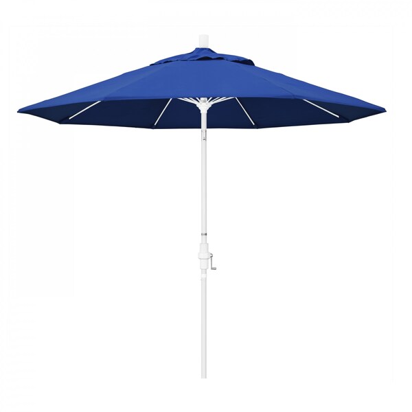 California Umbrella Patio Umbrella, Octagon, 101" H, Pacifica Fabric, Pacific Blue - 194061027240