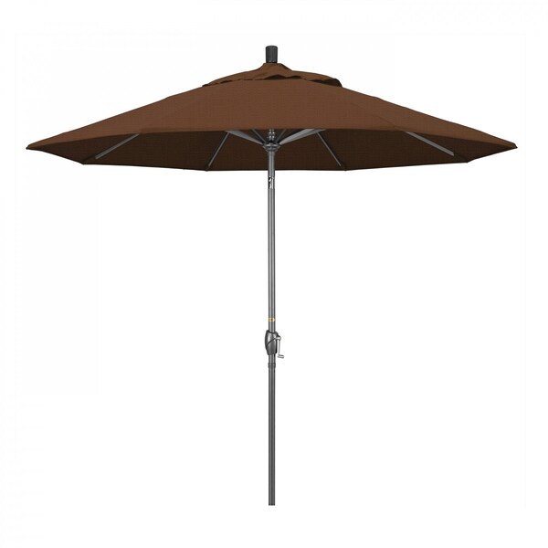 California Umbrella Patio Umbrella, Octagon, 101" H, Olefin Fabric, Teak - 194061032534