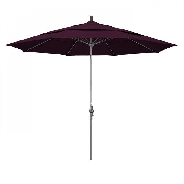 California Umbrella Patio Umbrella, Octagon, 109.5" H, Pacifica Fabric, Purple - 194061020494