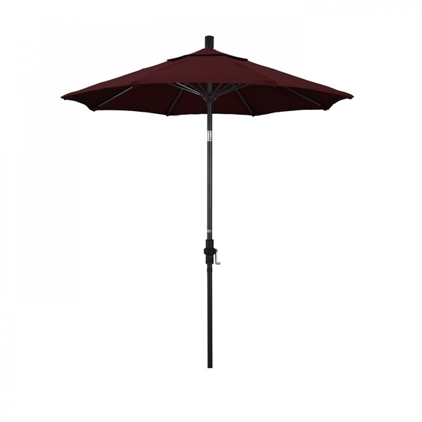 California Umbrella Patio Umbrella, Octagon, 102.5" H, Pacifica Fabric, Burgundy - 194061024652