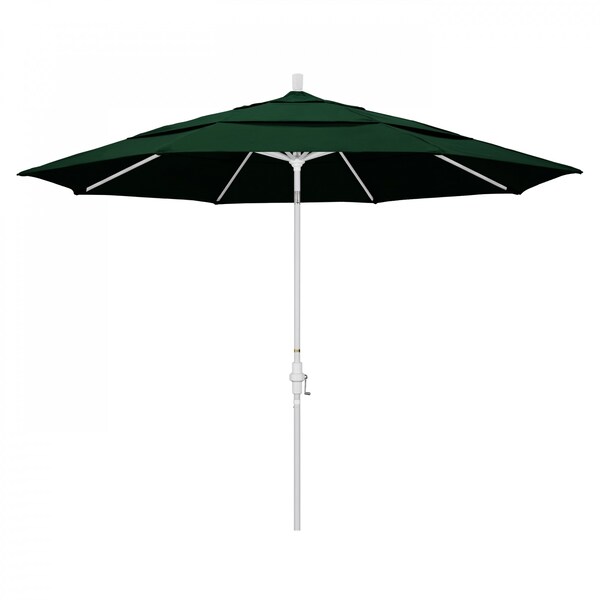 California Umbrella Patio Umbrella, Octagon, 110.5" H, Olefin Fabric, Hunter Green - 194061014844