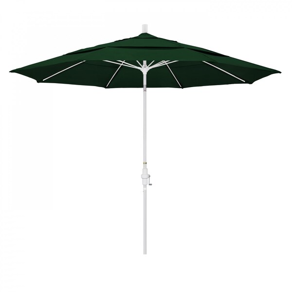 California Umbrella Patio Umbrella, Octagon, 109.5" H, Olefin Fabric, Hunter Green - 194061021804