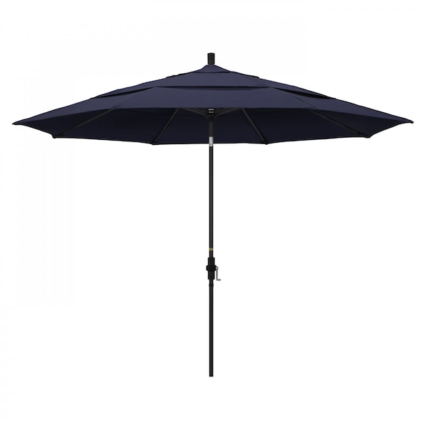 California Umbrella Patio Umbrella, Octagon, 110.5" H, Pacifica Fabric, Navy Blue - 194061015988