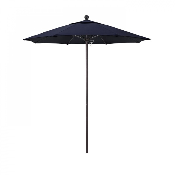 California Umbrella Patio Umbrella, Octagon, 96" H, Sunbrella Fabric, Navy - 194061003848