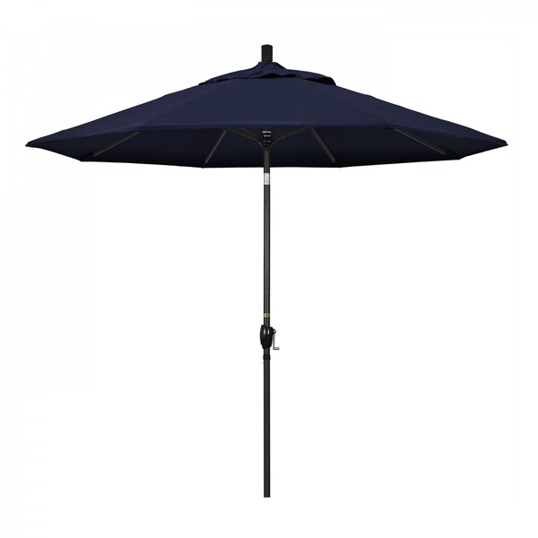 California Umbrella Patio Umbrella, Octagon, 101" H, Pacifica Fabric, Navy - 194061035443