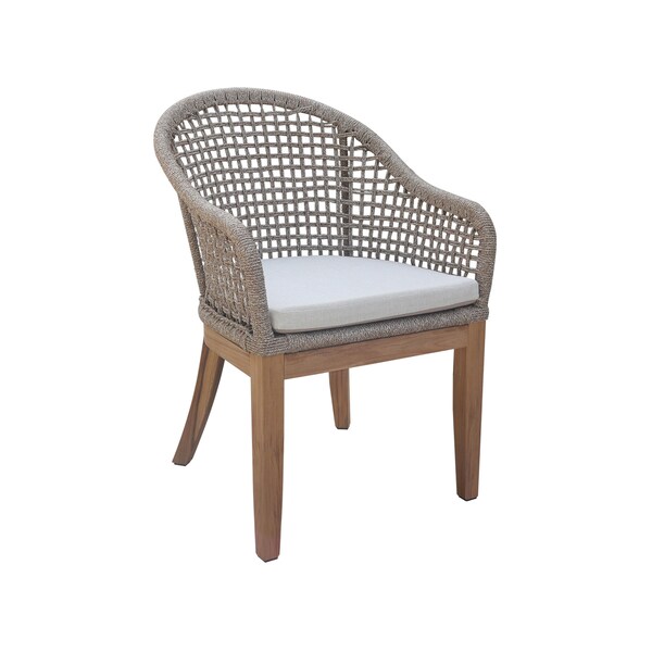 International Concepts Outdoor Patio Dining Chair with Cushions, 2PK - ODC-300P