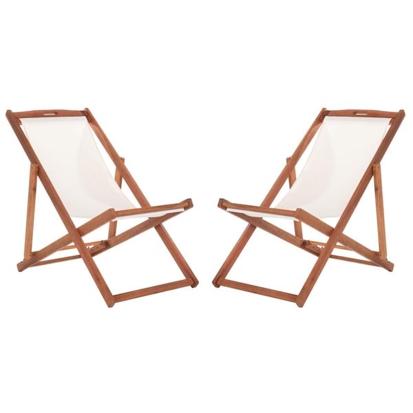 Safavieh Loren Sling Chair; Beige & Natural - PAT7040E-SET2