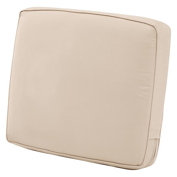 Classic Accessories Lounge Back Cushion, Antique Beige, 25" x 22" x 4" - 62-028-BEIGE-EC