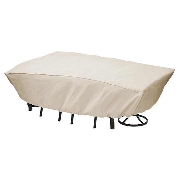 Mr. Bar-B-Q Furniture Cover, 8.66 in L, 12.8 in W, 15.95 in H, Elastic, Taupe - 07837BB