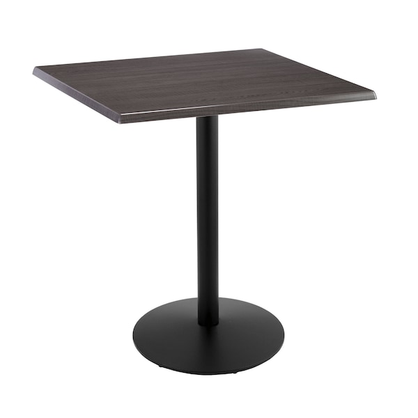 Holland Bar Stool Co 42" Tall In/Outdoor All-Season Table, 36" x 36" Square Charcoal Top - OD214-2242BWOD36SQCHAR