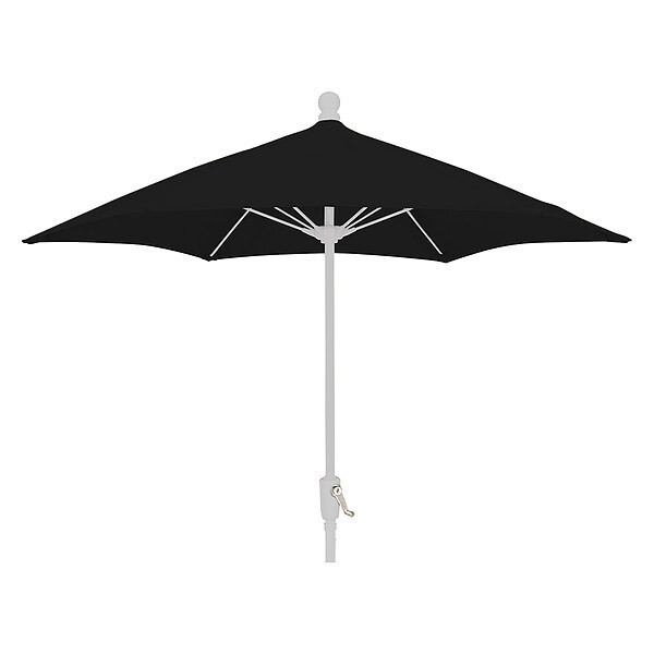 Fiberbuilt Patio Umbrella Crank White, Black, 7.5 ft. - 7HCRW-BLACK
