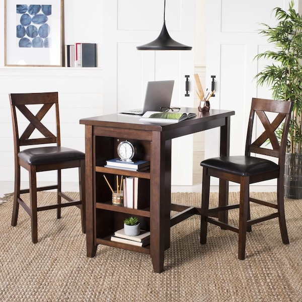 Safavieh Everest Pub Set; Mahogany, 3PK - DNS9203A