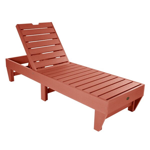Highwood Usa The Sequoia Professional Commercial Grade Pinehurst Chaise Lounge - CM-LNGSQ61-RED