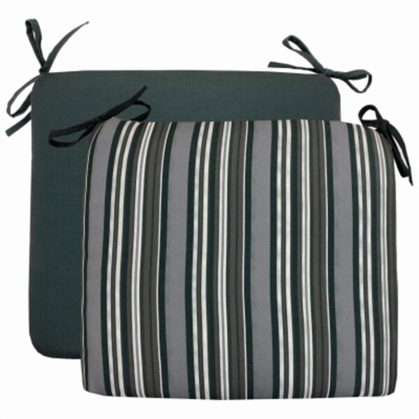 Kd Muebles De Comedor Grey Stripe Seat Pad, 6PK - KD3253324