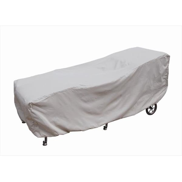 Gan Eden 84 in. Large Chaise Lounge Cover  Grey - GA124488
