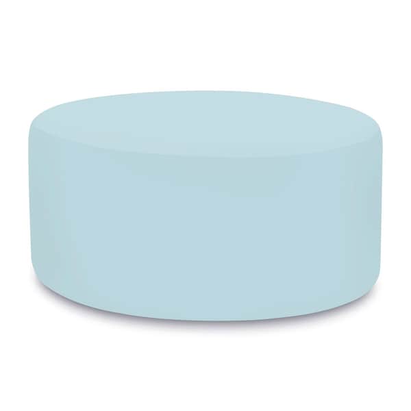 Howard Elliott Universal Round Ottoman Cover sunbrella Outdoor seascape Breeze - QC132-461